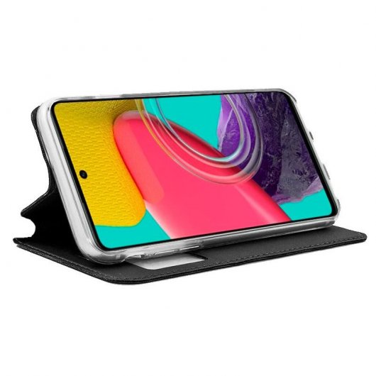 Fantastica custodia nera con flip cover per Samsung M536 Galaxy M53 5G