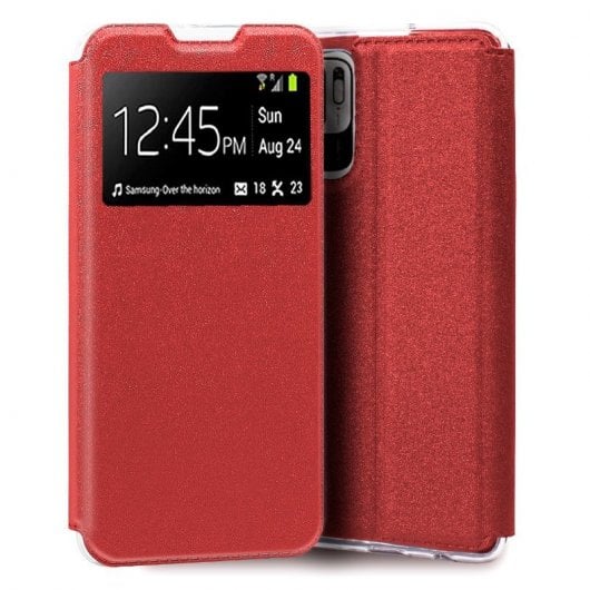Cool Flip Cover Funda Roja para Xiaomi Redmi 10 5G