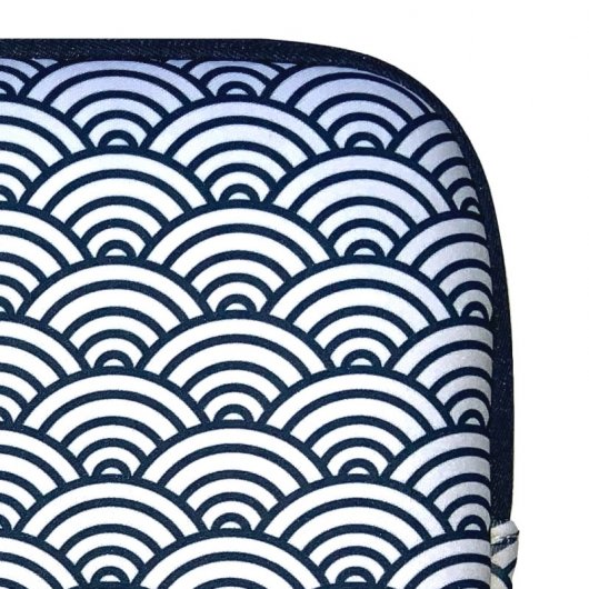 Smile Kimono Sleeve Funda Seigaiha para Portátil hasta 14"