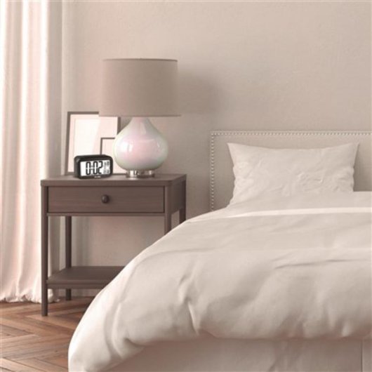 Réveil Elbe RD-668-N Écran LCD 11,2 cm Thermomètre Hygromètre Noir