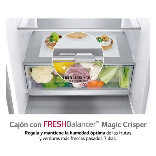 LG GBB72PZUGN Frigorífico Combi D Acero Inoxidable