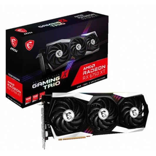 Carte Graphique MSI Radeon RX 6750 XT GAMING X TRIO 12GB GDDR6