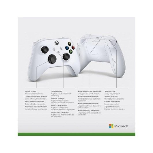 Manette Xbox Microsoft EP2-29920 Blanc Bluetooth Multiplateforme