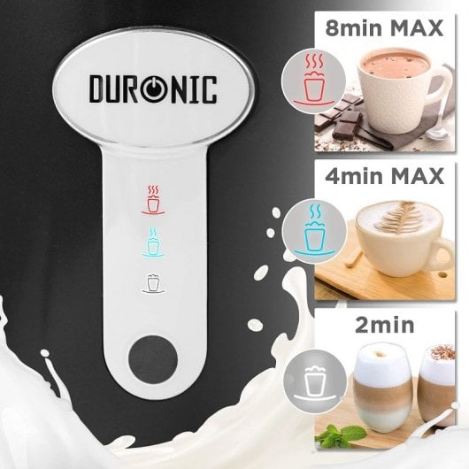 Duronic MF500 Espumador de Leche Eléctrico 500W con Jarra de Acero Inoxidable