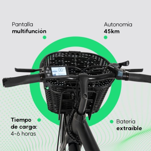 Youin Paris Bicicleta Eléctrica 26" Negra