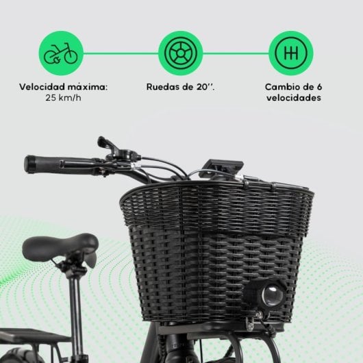 Youin Paris Bicicleta Eléctrica 26" Negra
