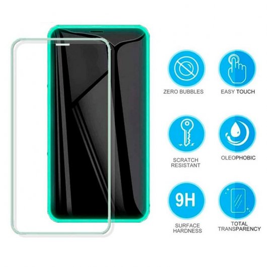 Fantastica protezione per lo schermo in vetro temperato al neon per iPhone XR / iPhone 11