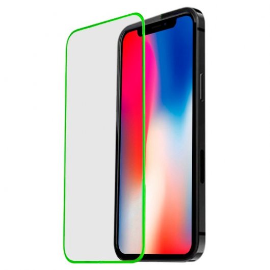 Fantastica protezione per lo schermo in vetro temperato neon per iPhone X / iPhone XS / iPhone 11 Pro