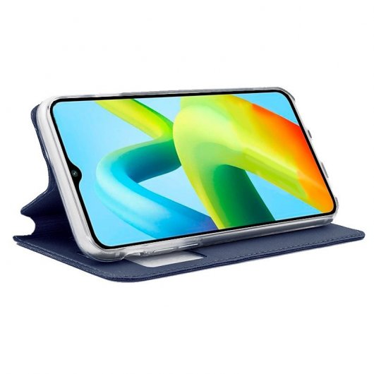 Coole Flip Cover Plain Blaue Hülle für Xiaomi Redmi A1