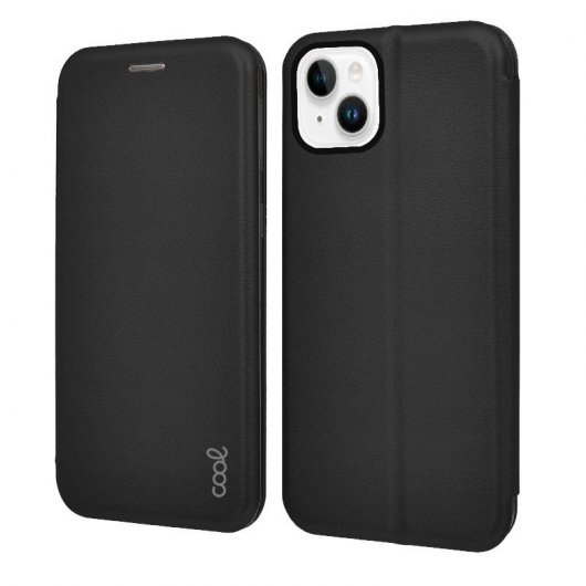 Cool Funda Flip Cover Elegance Negra para iPhone 14 Plus