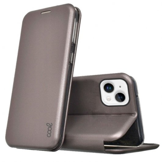 Estojo elegante elegante prateado para iPhone 14 Plus
