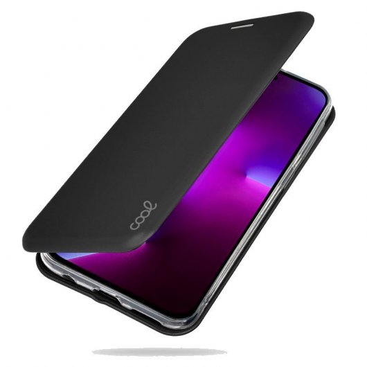 Cool Funda Flip Cover Elegance Negro para iPhone 14 Pro