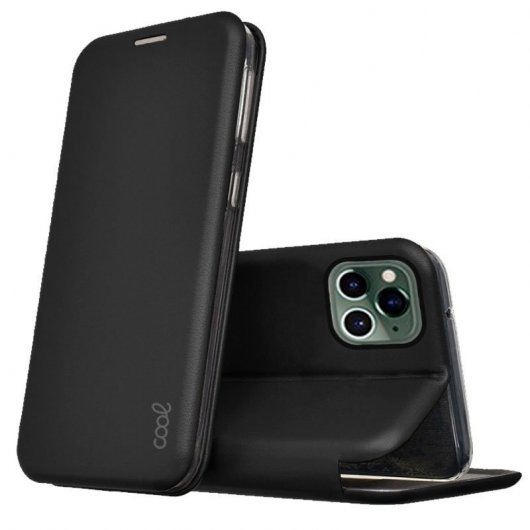 Cool Funda Flip Cover Elegance Negro para iPhone 14 Pro