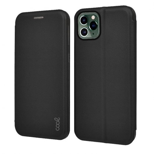 Cool Funda Flip Cover Elegance Negro para iPhone 14 Pro