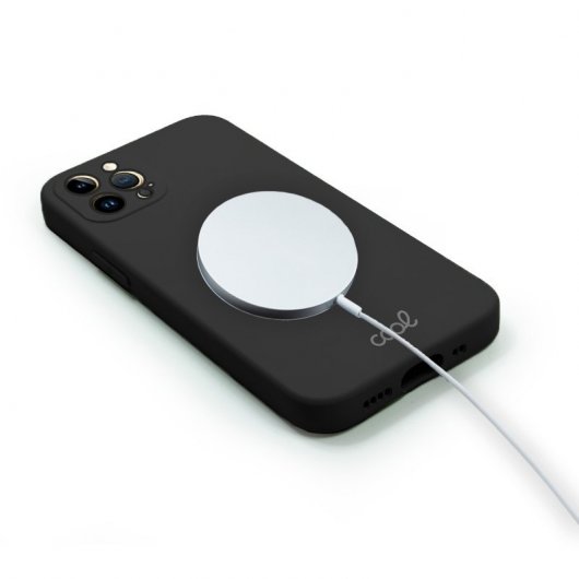 Estojo com capa magnética preta bacana para iPhone 14 Pro Max