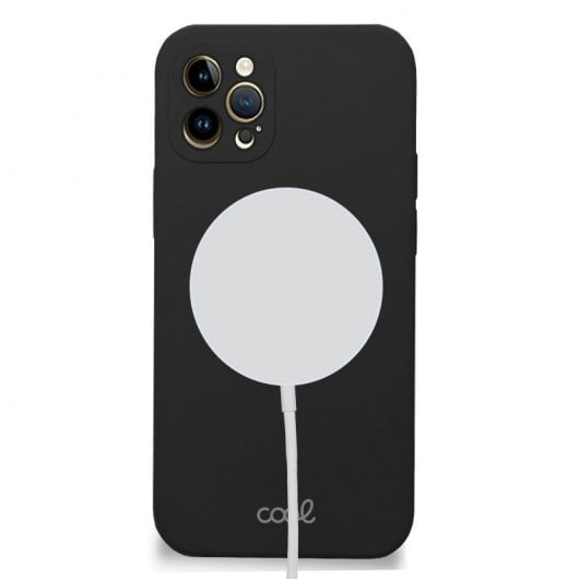 Estojo com capa magnética preta bacana para iPhone 14 Pro Max