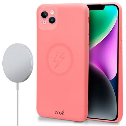 Cool Funda Cover Magnética Rosa para iPhone 14