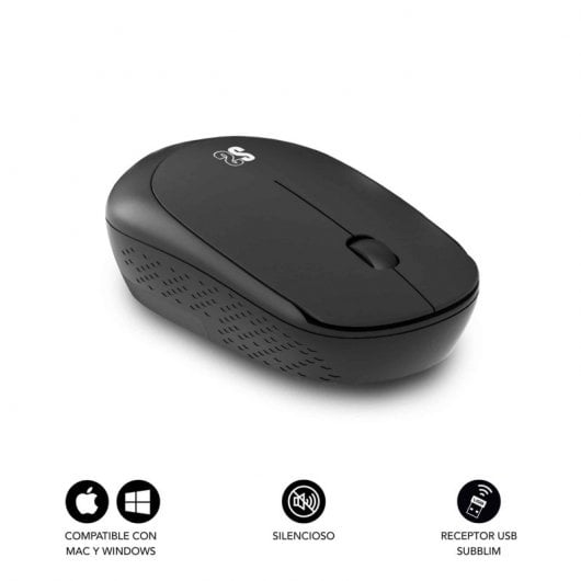 Mouse wireless silenzioso Subblim Business Plus 1200 DPI Nero