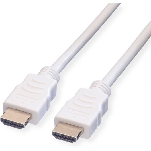 Cavo HDMI 4K ad alta velocità di valore con Ethernet maschio/maschio 5 m bianco