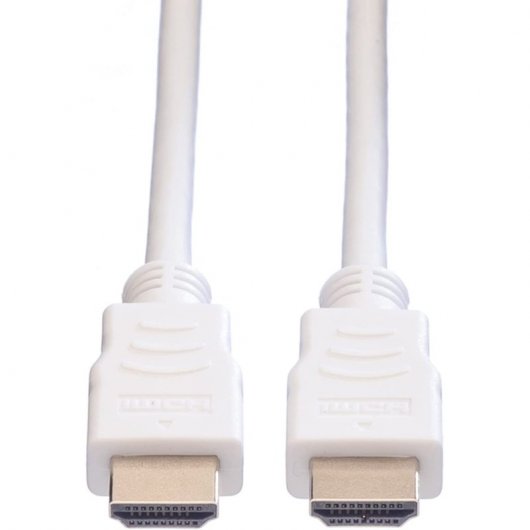 Cavo HDMI 4K ad alta velocità di valore con Ethernet maschio/maschio 5 m bianco