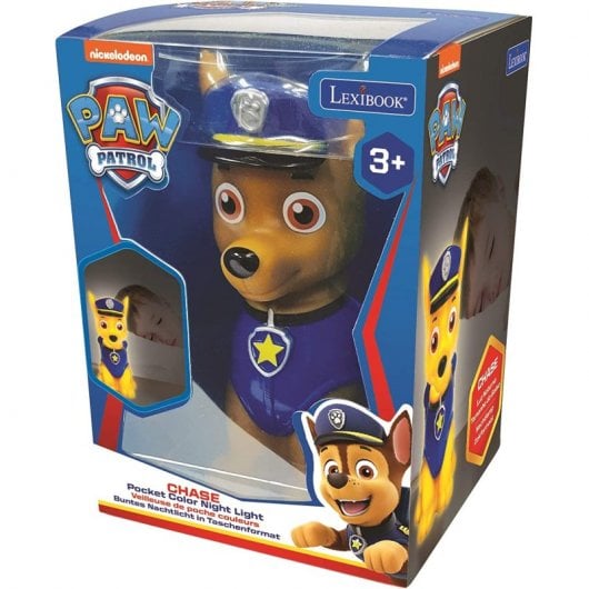Lexibook Lámpara de Noche 3D Chase De La Patrulla Canina con Variación de Colores
