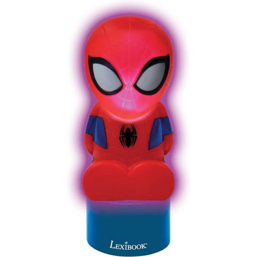 Lexibook Lámpara Nocturna Spiderman con Altavoz