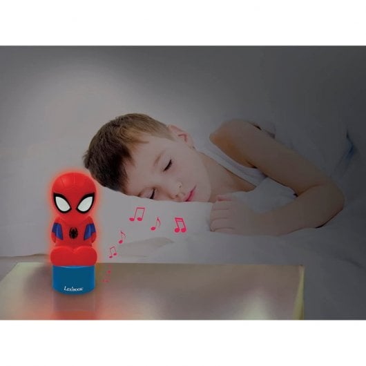 Lexibook Lámpara Nocturna Spiderman con Altavoz