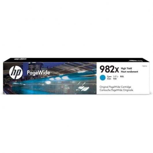 HP Cartouche d’encre cyan PageWide 982X grande capacité authentique