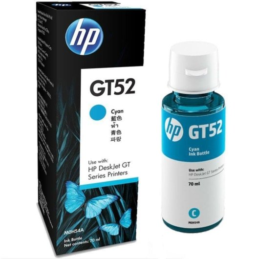 Flacone d'inchiostro ciano originale HP GT52