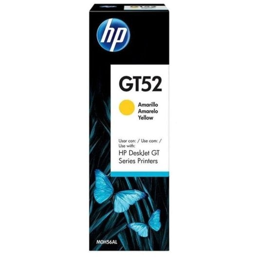 Garrafa de Tinta HP GT52 Amarela Original