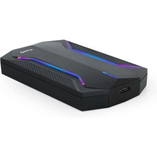 TooQ TQE-2599RGB Carcasa Externa Gaming para Discos SSD/HDD 2.5" USB 3.1 LED