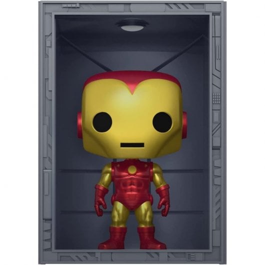 Funko Pop Deluxe Marvel Hall of Armor Iron Man modèle 4 exclusif