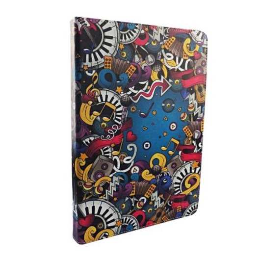 Funda tablette Maillon Urban Stand Music 9.7-11 pouces multicolore TPU folio