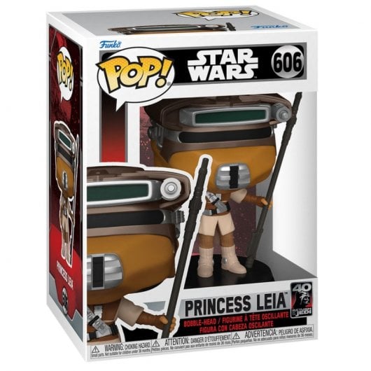 Funko Pop Star Wars Le Retour du Jedi 40e anniversaire Princesse Leia Boushh
