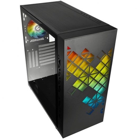 BitFenix Tracery Cristal Templado USB-C ARGB Negra