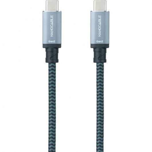 Nanocable Cable USB-C 3.1 Macho/Macho 1.5m Gris/Negro