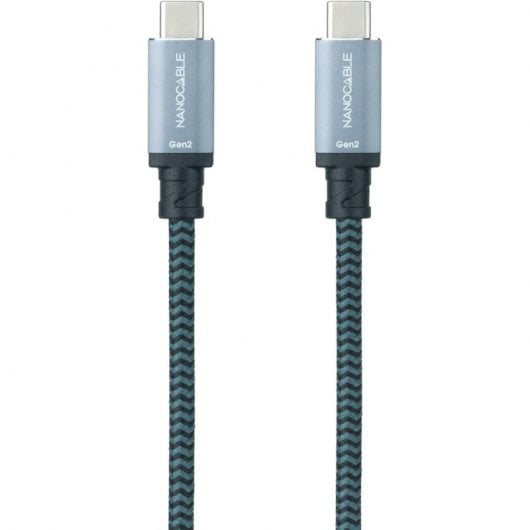 Cavo Nanocable USB-C 3.1 maschio/maschio 1,5 m Grigio/Nero