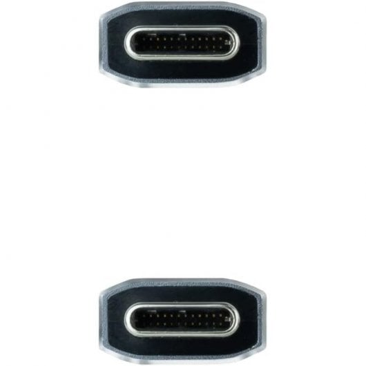 Nanocable Cable USB-C 3.1 Macho/Macho 1.5m Gris/Negro