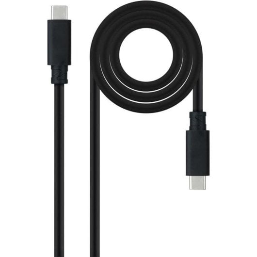 Cable USB-C Nanocable 10.01.4101-L150 1,5 m 10Gbps 100W Negro