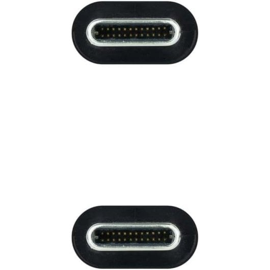 Cable USB-C Nanocable 10.01.4101-L150 1,5 m 10Gbps 100W Negro