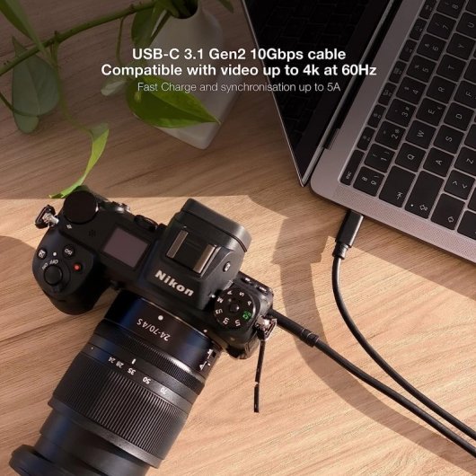 Nanocable USB-C 3.1 Stecker/Stecker-Kabel 1,5 m Schwarz