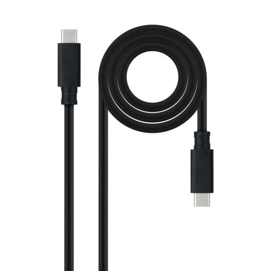 Cable USB-C Nanocable 10.01.4101-L150 1,5 m 10Gbps 100W Negro