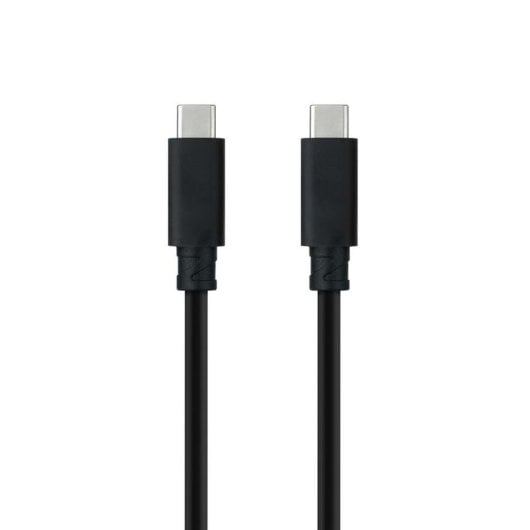 Cable USB-C Nanocable 10.01.4101-L150 1,5 m 10Gbps 100W Negro