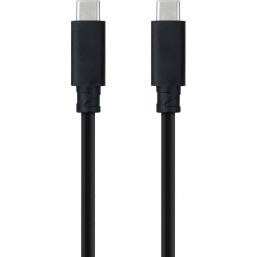 Câble USB-C Nanocable 10.01.4100 0,5 m 100 W 10 Gbps Noir Vidéo 4K 60Hz