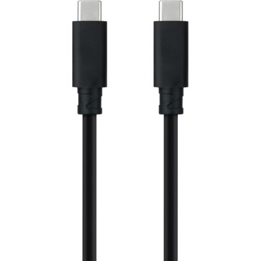 Nanocable USB-C 3.1 Stecker/Stecker-Kabel 50 cm Schwarz