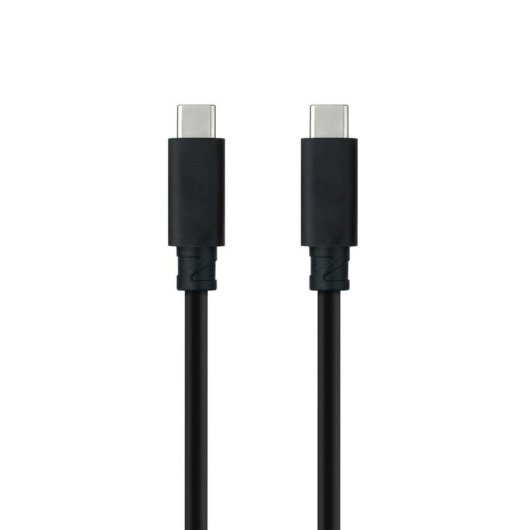 Câble USB-C Nanocable 10.01.4100 0,5 m 100 W 10 Gbps Noir Vidéo 4K 60Hz
