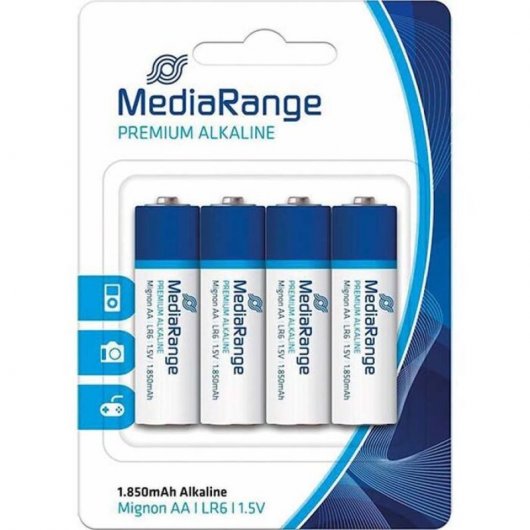 MediaRange MRBAT104 Pack 6 Pilas Alcalinas AA LR6