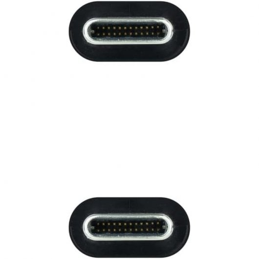 Nanocable Cable USB-C 3.1 Macho/Macho 2m Negro