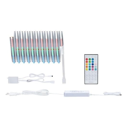 Reglette lumineuse Paulmann 71198 LED RGB 18W télécommande 3m IP20