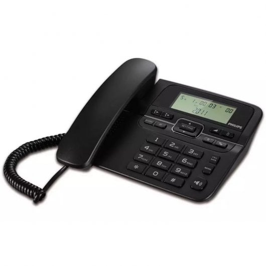 Philips M20B/00 Tischtelefon für Senioren, Schwarz
